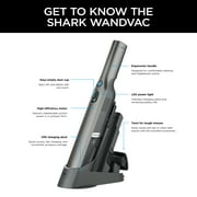 Shark WANDVAC Cordless Hand Vacuum, Lightweight & Portable- One-Touch Empty, Designed for Car & Home