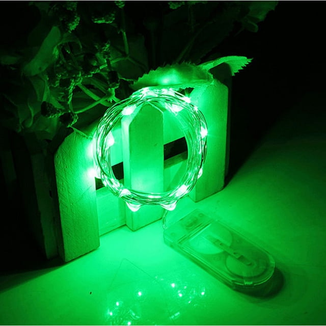 Boyijia 4M 40leds CR2032 Button Battery Box Waterproof Silver Wire String Lights Lampes Decor