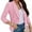 Pink, variant on ZVNAΖH Blazers for Women Open Front Business Casual Blazer 3/4 Sleeve Lightweight Jacket Work Office Cardigan Blazer