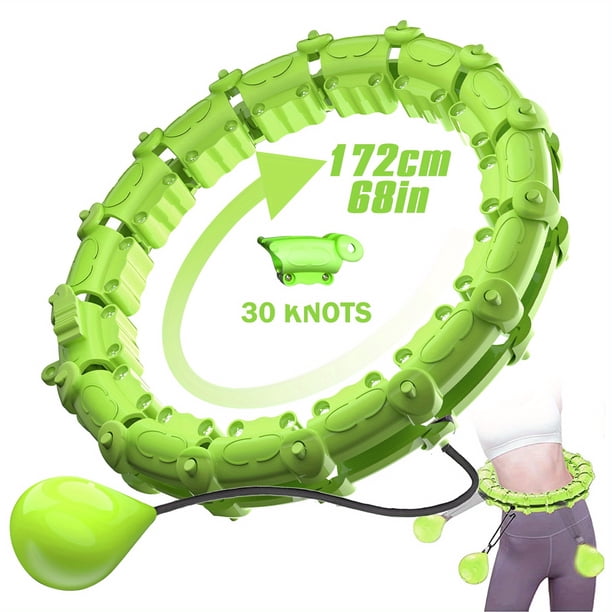 1pc Smart Fitness Hoop, Fitness Weight Loss Gear, With Detachable Knots & Adjustable Weight