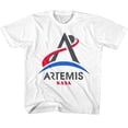 thumbnail image 1 of NASA Artemis Program Logo White Youth T-Shirt S (7-8), 1 of 2