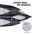 thumbnail image 5 of Multi-Size Linen Sofa Pillow Cover Invisible Zipper Open And Close Strong Use For Sofa Chair Garden Sofa Car Argyle Plaid Dimgray_95746_2 20"X20", 5 of 8