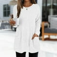 thumbnail image 2 of Women's Rib Knit Pullover Long Sleeve Crew Neck Lightweight Comfort Sweater, 2 of 9