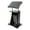 Black, variant on Clear Podium Lecterns Podiums Stand, Acrylic Podium Plexiglass Church Pulpit School Lectern Event Reception 18.5 * 13.4in Curved Lectern Easy Assembly Required (Silver 1)