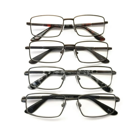 I.Image Mens Metal 4-Pack Reading Glasses (+1.50 ...