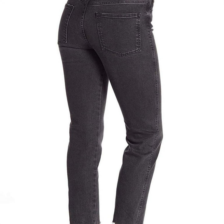 FREE PEOPLE Black Hi selling Slim Straight Jean