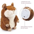 thumbnail image 3 of Artrylin Talking Hamster Plush Toy Repeats What You Say Interactive Toys Electronic Hamster Toy Repeats Your Voice Unique Gift Toys for 1 2 3 4 Year Old Boys Girls, 3 of 10