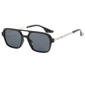 SIBERIAN 100% Real Glass Round Retro Metal Frame Sunglasses 