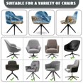 thumbnail image 6 of Whosucclay Galaxy Starfish Beach Seashells Print Swivel Armchair Accent Dining Chair Cover for Office, Universal Office Chair Protector Spandex Curved Back Chair Slipcover for Party, Banquet, 6 of 7