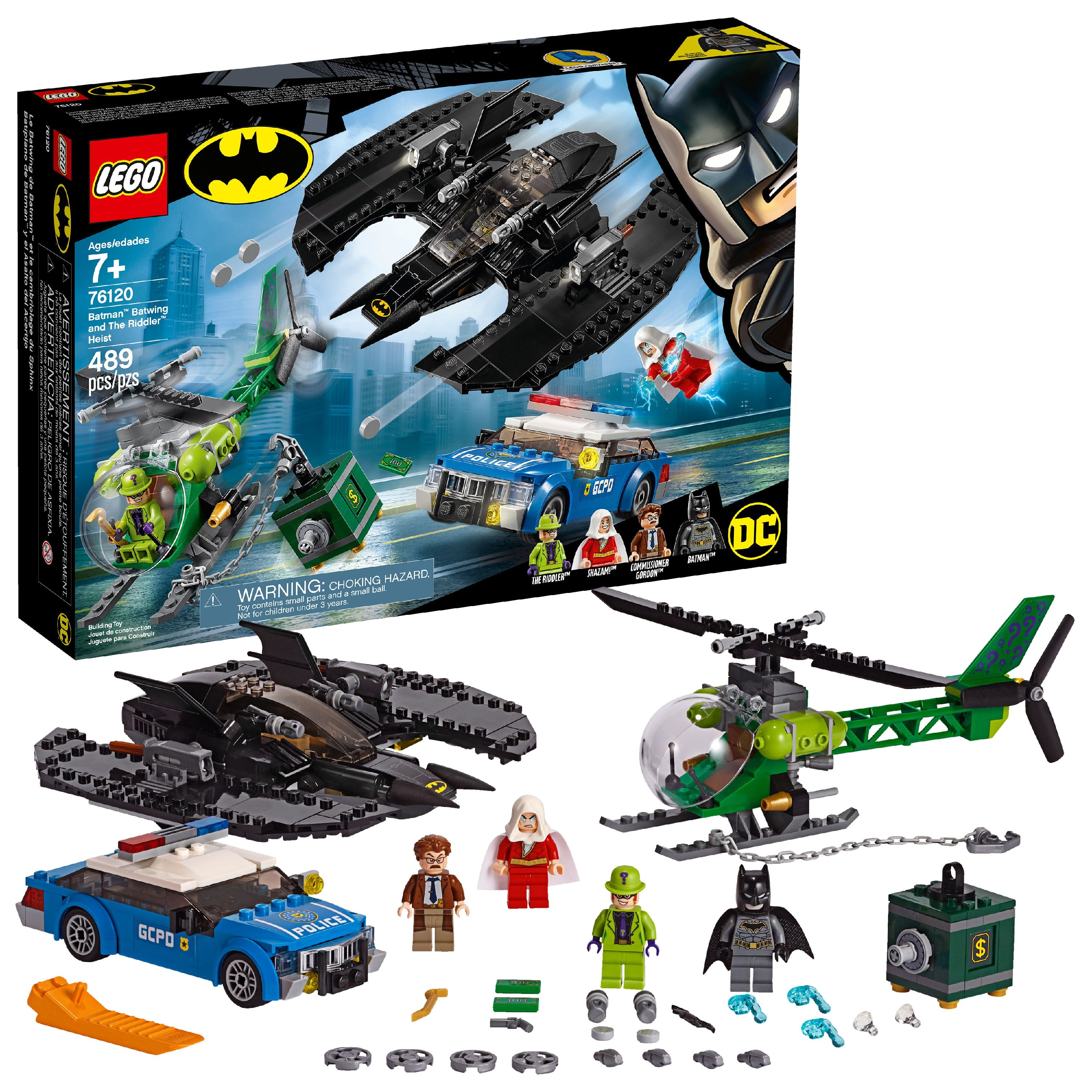 Caius Kvæle Afstå LEGO DC Batman: Batman Batwing and The Riddler Heist 76120 Building Kit  (489 Pieces) - Walmart.com