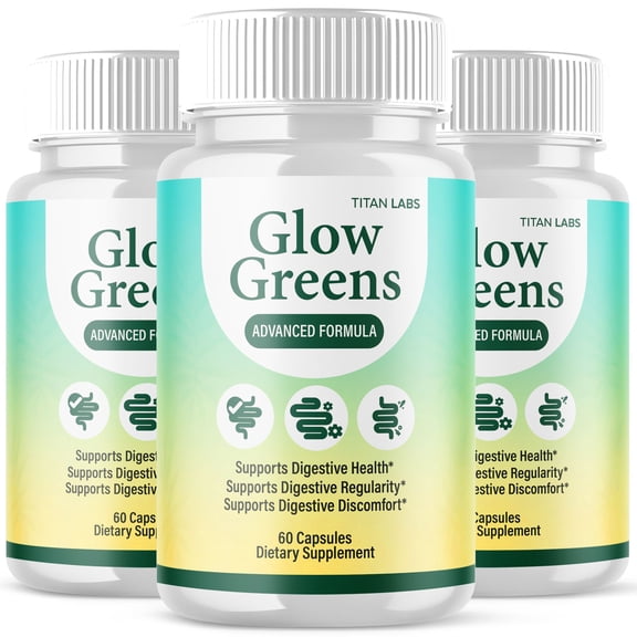 Glow Greens Advanced Gut Support Pills Advanced Energy Vitamin Supplement GlowGreens 180 Capsules