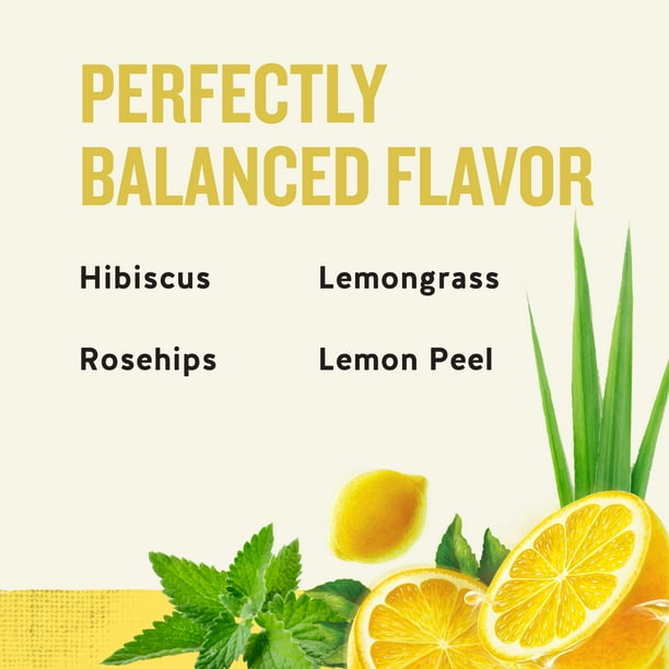 Celestial Seasonings Lemon Zinger Caffeine-Free Herbal Tea Bags