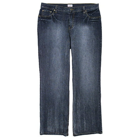 No Boundaries - Juniors' Plus Crackle Stretch Denim Jeans