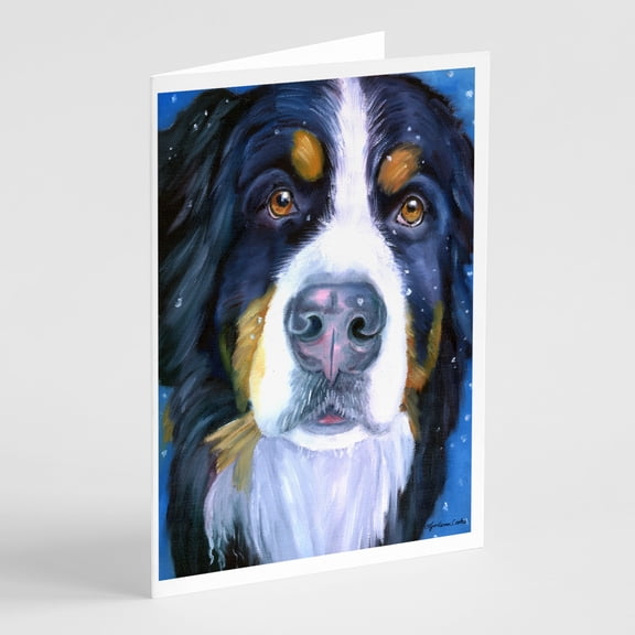 Luca the Bernese Mountain Dog Greeting Cards and Envelopes Pack of 8