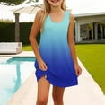 thumbnail image 4 of Coerni Tween Girls Ombre Sleeveless Dress Flowy A Line Sundress Fressy Casual Elegant Dresses for Kids Gradient Vest Dress, 4 of 7