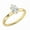 Yellow Gold, variant on Collection 0.50 Carat Pear Shape Lab Grown White Diamond Sparkling Solitaire Engagement Ring for Women in 10K Solid White Gold, Size 9