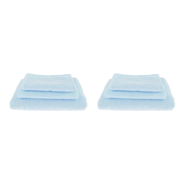 Juegos de toallas de baño Naiovety Toalla de baño súper Toalla de mano y toallita Verde claro 2piezas Azul claro 3 piezas S/M/L
