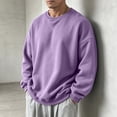 thumbnail image 6 of Yongwang Mens Long Sleeve Pullover Crew Neck Sweatshirt Basic Pullover Tops for Autumn Daily Outfit, 6 of 7