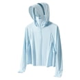 thumbnail image 1 of Veste de Randonnée pour Hommes Légère Protection Solaire Veste Courte Chemises d'Extérieur Manteau de Randonnée Pêche Mince avec Poches Bleu Ciel m, 1 of 8