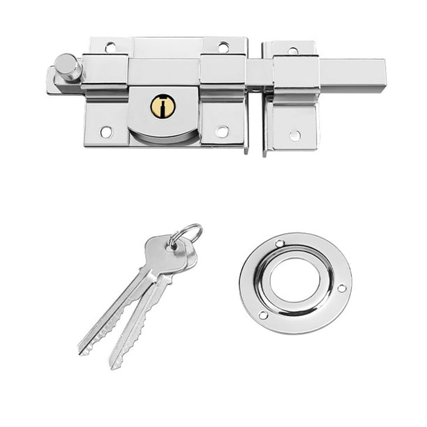 Bearachild Cerradura de puerta engrosada, conjunto exterior antiguo, cerradura mecánica antioxidante y antirrobo para cerradura de llave cruzada. Cerraduras de hardware Abierto a la derecha