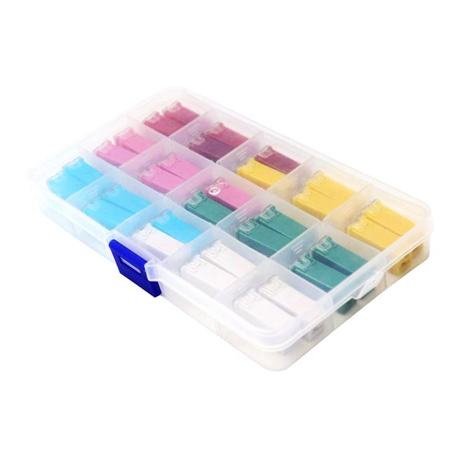 30 X De Fusibles De en apariencia De Mini Caja Automotriz Para Automóviles, Camiones Y SUV DYNWAVEMX Surtido de fusibles Jcase