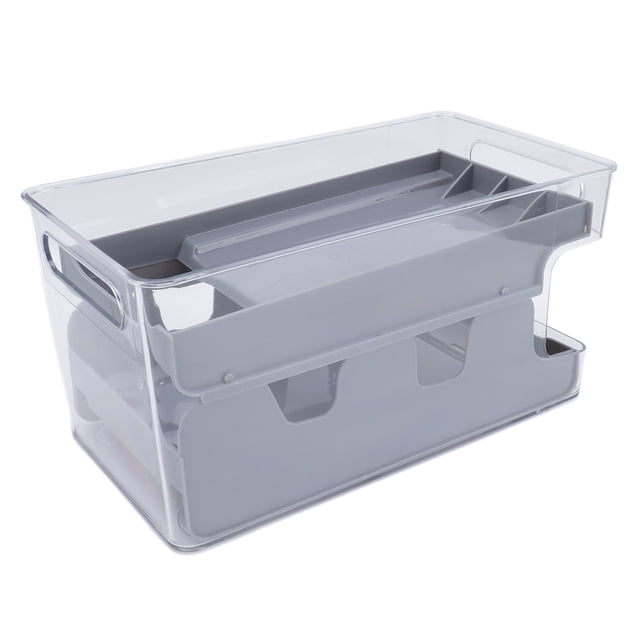 Soporte para almacenamiento de latas, soporte para latas de refresco de 2 niveles, estante dispensador de latas de refresco, el mejor de su clase