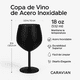 thumbnail image 2 of Juego de 4 Copas de Vino de Acero Inoxidable 18 oz - Resistentes y Elegantes, Perfectas para Vino, Cócteles y Eventos al Aire Libre, 2 of 4