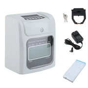Super Cost-effective 960SP Practical LCD Display LCD Automatic Paper Card Employee Attendance time punch clock Payroll Recorder;Time Clock Bundle with 50-Cards(White)