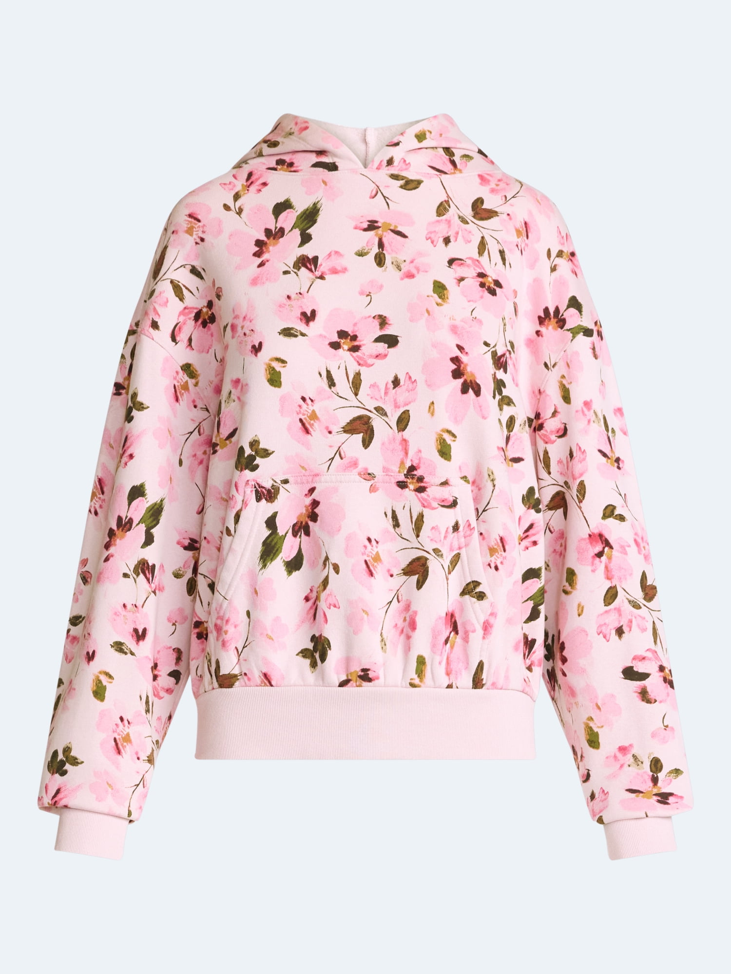 Scoop Women’s and Women’s Plus Oversized Cropped Hoodie, Sizes XS-4X