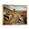 thumbnail image 2 of Designart "Wandering Paths of Ireland" Ireland Floater Framed Wall Art Living Room, 2 of 7