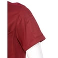 thumbnail image 6 of TiaoBug Unisex Men Chef Jacket Short Sleeve Chef Coat Restaurant Kitchen Work Uniform Cook Shirts Tops Burgundy Short Sleeve L, 6 of 7