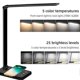 thumbnail image 2 of LED Desk Lamp with Wireless Charger, USB Charging Port, Dimmable Desk Lamp with 5 Brightness Levels and 5 Light Modes, Touch Control, Auto Timer (Blac, 2 of 5