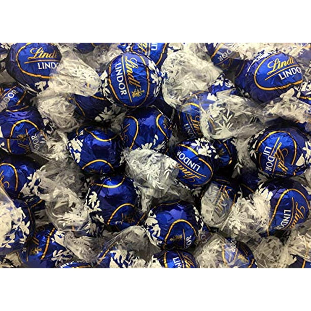 Dark Chocolate Truffles, Lindt Lindor, Blue Wrap, 1 pound bag Walmart