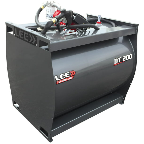 Lee Dt 200 One 200 Gallon Diesel Fuel Tank W 20gpm Pump Gray