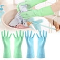 thumbnail image 4 of Clearance Apron Sleeve under $5 Thicken Gloves Kitchen Cleaning Gloves Kitchen Accessories Gloves Dishwashing Gloves, 4 of 9
