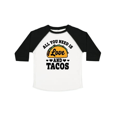 

Inktastic Valentine s Day All You Need is Love and Tacos Gift Toddler Boy or Toddler Girl T-Shirt