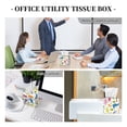 thumbnail image 6 of Uemuo Cute Dinosaur Tissue Box Cover Holder, Square with Bottom Belt - PVC Leather Decorative Organizer for Tabletop, Bathroom, Car, Office, 6 of 8