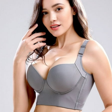 

Push Up Bra Women Deep Cup Bra Hide Back Fat Underwear Shaper Incorporated Full Back Coverage Lingerie Plus Size contouring