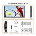 thumbnail image 2 of 55" Outdoor Google TV, 4K Ultra HD Outdoor TVs, 1000nits Sunlight Weatherproof TV, IP65 Outdoor Television, Voice Control, Screen Mirroring, Compatible with Dolby, Waterproof TVs for Patios, Sports, 2 of 11
