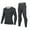 Dark Gray, variant on Men's thermal Underwear Set Soft Fleece Lined Long Johns Light/Mid/Heavy Weight Base Layer Top & Bottom Black