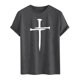 thumbnail image 4 of Camisa Casual de Cuello de la Tripulación de la Impresión de Pascua de Manga Corta de Verano Top Ligero de Poliéster para los Hombres, Camiseta de Manga Corta para el Uso Diario de Primavera Verano, 4 of 9