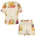 thumbnail image 3 of Various Fruits Pajamas Set Womens Loungewear Sleepwear 2 Piece PJ Sets, 3 of 7
