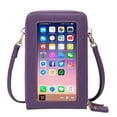 thumbnail image 1 of Bolso para teléfono con triple cremallera táctil Laklulu, bolso bandolera para mujer para tarjetas, 1 of 5