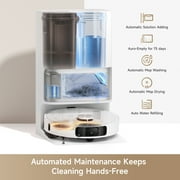 Dreame 2-in-1 Robot Vacuum and Mop, 10000Pa Suction, MopExtend, Self-Emptying Base for 75 Days of Cleaning, Self-cleaning and drying mops, Carpet Boost, DuoScrub Mopping System, L10s Ultra Gen2