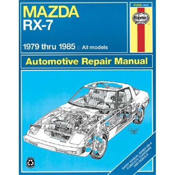 Pre-Owned Mazda RX-7 for Mazda RX-7, GS, GSL & GSL-SE (79-85) Haynes Repair Manual ^