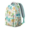 thumbnail image 3 of Artistic Cat Print Student School Backpack with Minimalist Cat Design and Geometric Cat Pattern Abstract Design Book Bag, 3 of 6