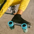 thumbnail image 4 of OULII 4Pcs Roller Skate Wheels Sky Blue Color Easy Install Durable Double Row Wheels for Skating Accessories, 4 of 5