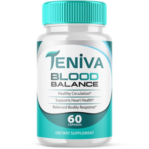 Teniva Blood Balance Support Pills Advanced Formula Vitamin Supplement 60 Capsules
