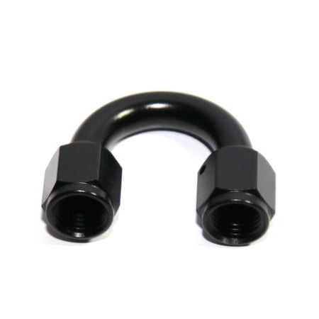 10 Pieces Of BLACK AN4 Female to 4AN AN-4 Female 180 Degree U Shape Swivel Fitting Adapter BLACK AN4 Female to 4AN AN-4 Female 180 Degree U Shape Swivel Fitting Adapter