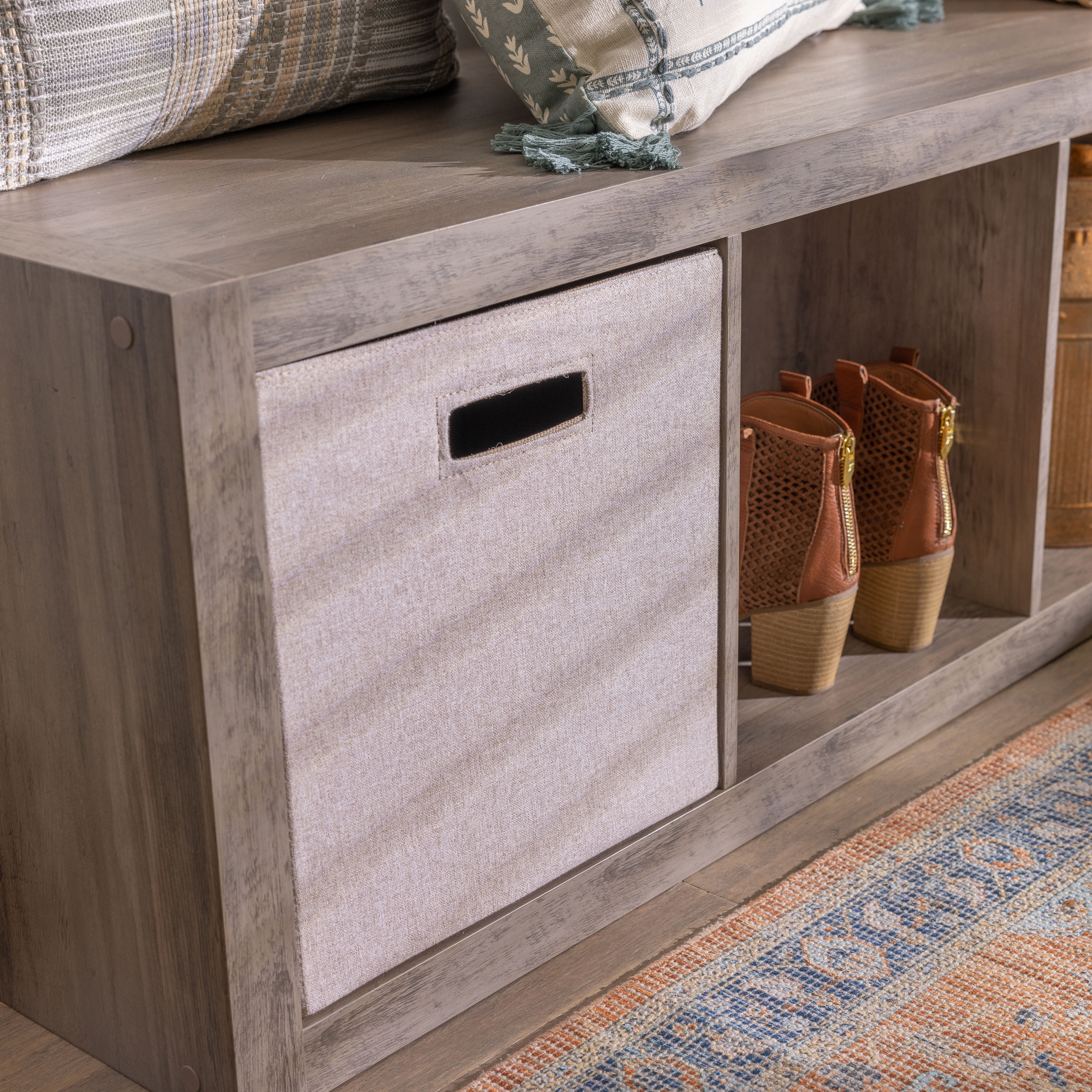 Better Homes Gardens Brandclub Better Homes Gardens 4 Cube Vertical Storage Organizer Rustic Gray